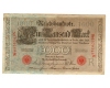 Germania 1910 - 1000 Mark, sigiliu rosu, circulata