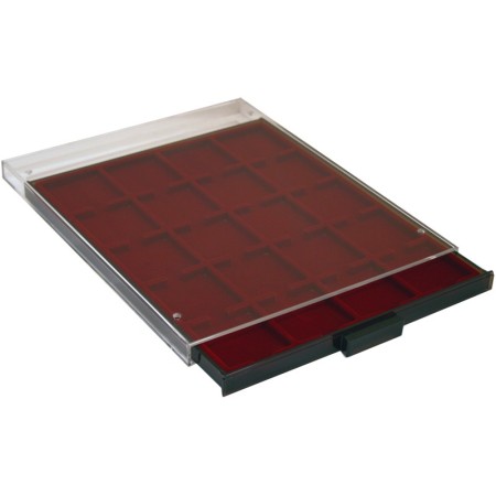 Tava cu 20 locasuri patrate pentru monede de 50x50mm