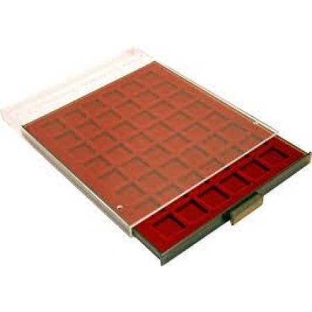 Tava cu 48 locasuri patrate pentru monede de 28mm