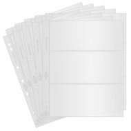 Set folii NUMIS NH03 cu 3 buzunare - pentru bancnote