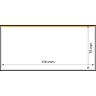 Posete transparente pentru bancnote 166 x 81 mm