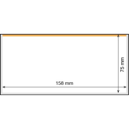 Posete transparente pentru bancnote 166 x 81 mm