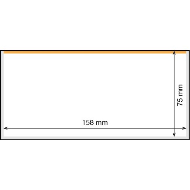Posete transparente pentru bancnote 166 x 81 mm