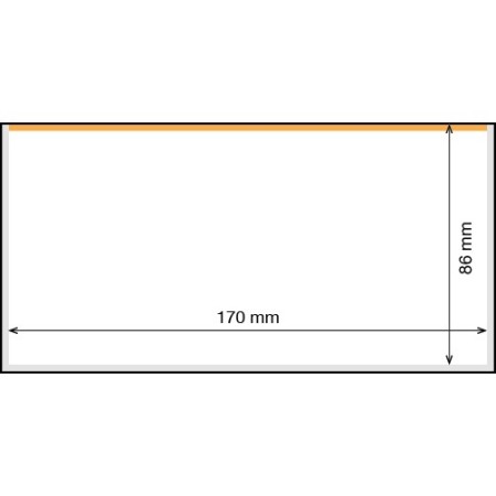 Posete transparente pentru bancnote 176 x 90 mm