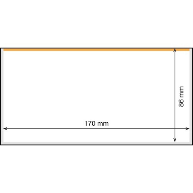 Posete transparente pentru bancnote 176 x 90 mm