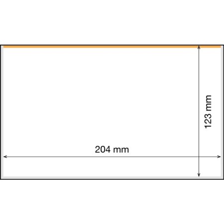 Posete transparente pentru bancnote 210 x 127 mm
