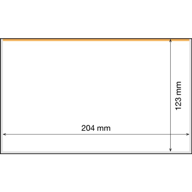 Posete transparente pentru bancnote 210 x 127 mm