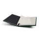 Clasor timbre cu 16file / 32pagini negre, coperta verde