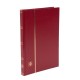 Clasor timbre cu 16file / 32pagini negre, coperta rosie