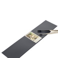 Poșete HAWID pentru timbre 217x41mm, spate negru