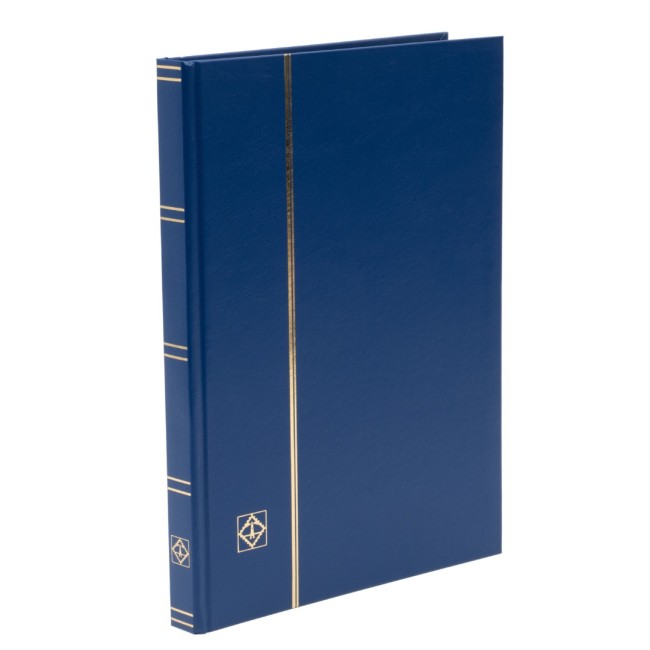 Clasor timbre cu 16file / 32pagini negre, coperta albastra Clasor timbre cu 16file / 32pagini negre, coperta albastra