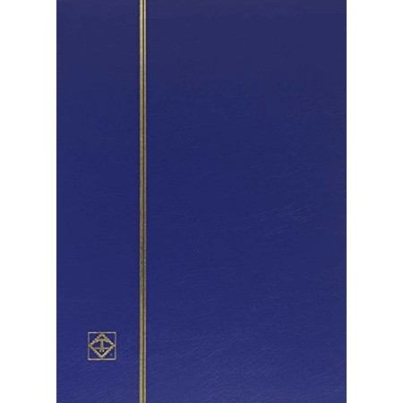 Clasor timbre cu 8 file negre, 16 pagini, seria Basic, coperta albastra Clasor timbre cu 8 file negre, 16 pagini, seria Basic, coperta albastra