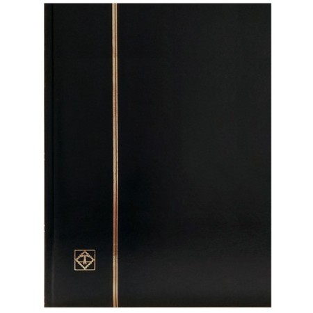 Clasor timbre cu 8 file negre, 16 pagini, seria Basic, coperta neagra