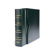 Album monede NUMIS Clasic in etui, cu 5 folii, verde inchis