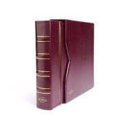 Album monede NUMIS Clasic in etui, cu 5 folii, visiniu