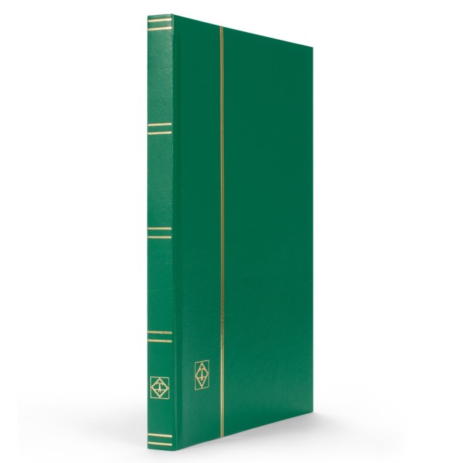 Clasor timbre cu 16file / 32pagini negre, coperta verde