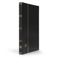 Clasor timbre cu 16file / 32pagini negre, coperta neagra