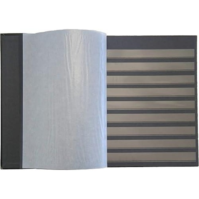 Clasor timbre cu 30 file / 60 pagini negre, KA-BE, coperta rosie