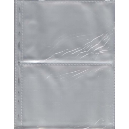 Set 50 folii SH252 cu 2 buzunare, PP, pentru bancnote Set 50 folii SH252 cu 2 buzunare, PP, pentru bancnote