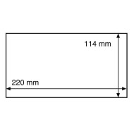 Folii protectie pentru plicuri/bancnote de maxim 220x114mm