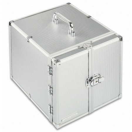 Cufar pentru 10 tavi de monede MB standard, aluminiu Cufar pentru 10 tavi de monede MB standard, aluminiu