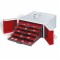 Cufar pentru 5 tavi de monede MB standard, aluminiu