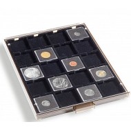 Tava cu 20 locasuri patrate pentru capsule QUADRUM, negru