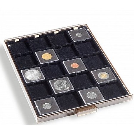 Tava cu 20 locasuri patrate pentru capsule QUADRUM, negru