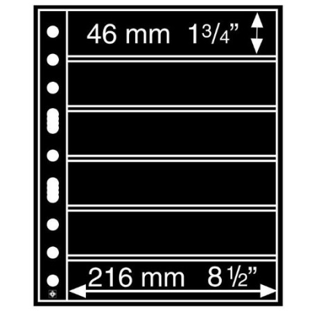 Set 5 folii GRANDE6S (A4) pentru timbre/colectibile de hartie