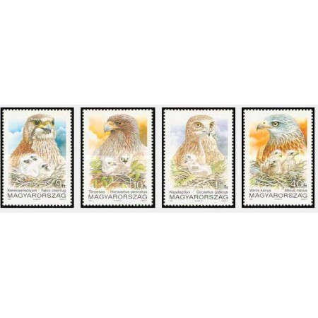 Ungaria 1992 - Pasari de prada WWF, serie neuzata