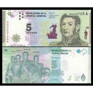 Argentina 2015 - 5 pesos aUNC/UNC