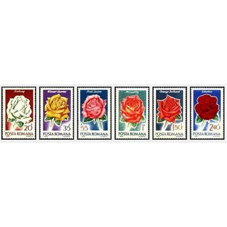 1970 - Trandafiri, serie neuzata