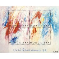 Norvegia 1989 - Arta moderna-pictura, bloc neuzat