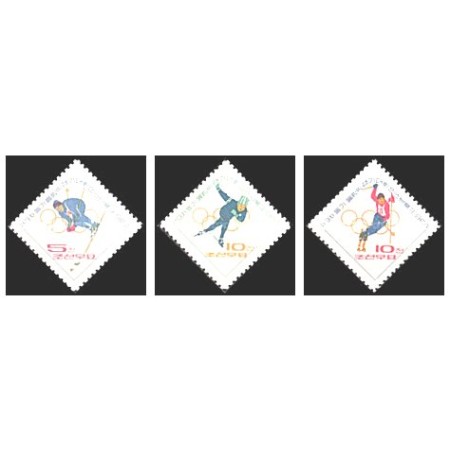 DPR Korea 1964 - Jocurile Olimpice Innsbruck, serie neuzata DPR Korea 1964 - Jocurile Olimpice Innsbruck, serie neuzata