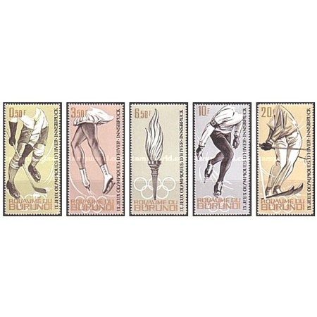 Burundi 1964 - Jocurile Olimpice Innsbruck, serie neuzata