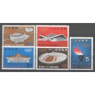 Japonia 1964 - Sport, Jocurile Olimpice, serie neuzata