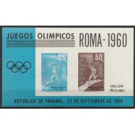 Panama 1960 - Jocurile Olimpice Roma, colita neuzata