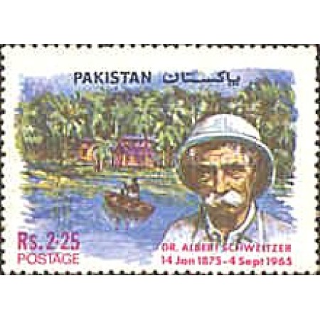 Pakistan 1975 - Albert Schweitzer, neuzata Pakistan 1975 - Albert Schweitzer, neuzata