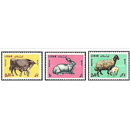 Liban 1965 - animale domestice, serie neuzata Liban 1965 - animale domestice, serie neuzata