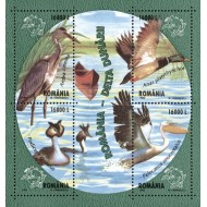 2004 - Păsări din Delta Dunării, bloc neuzat