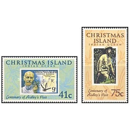 Christmas Island 1990 - Henry Ridley's Visit, anniv. serie neuza