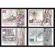 Christmas Island 1991 - arbori, flora, serie neuzata