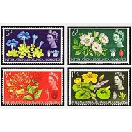 Marea Britanie 1964 - Congr. botanic, flori, serie neuzata