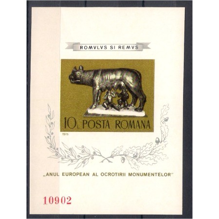 1975 - Anul Internat. al Ocrotirii Monum., colita ndt neuzata 1975 - Anul Internat. al Ocrotirii Monum., colita ndt neuzata
