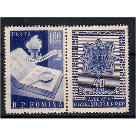 1959 - Ziua marcii postale, neuzata cu vinieta