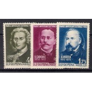 1962 - Mari aniversari culturale, serie neuzata