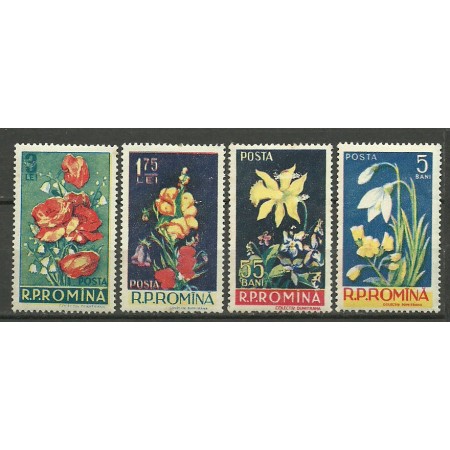 1956 - Flori, serie neuzata