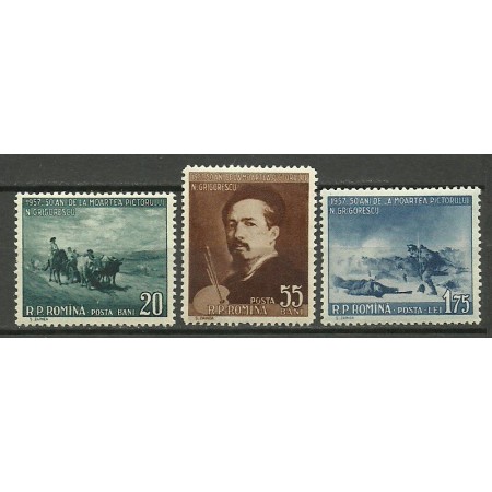 1957 - Nicolae Grigorescu, pictor, serie neuzata