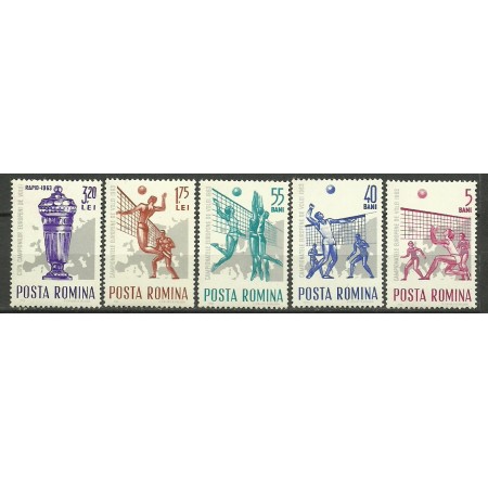 1963 - Campionatele europene de volei, serie neuzata 1963 - Campionatele europene de volei, serie neuzata