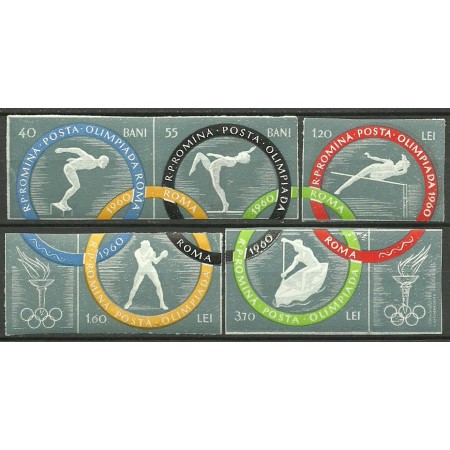 1960 - Jocurile Olimpice Roma, serie nedantelata neuzata